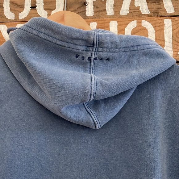 VISSLA Long Sleeve Blue Hoodie Pull Over Sweatshirt - Picture 4 of 7